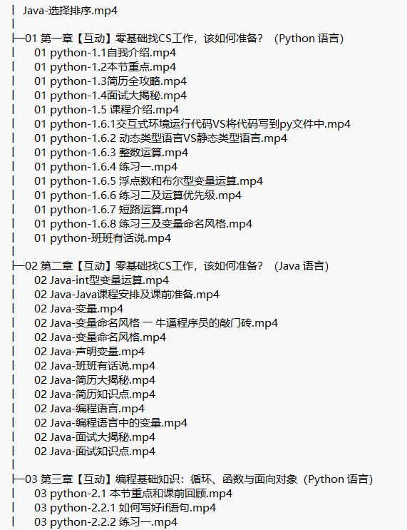 Python+Java基礎視頻教程 下載 圖1